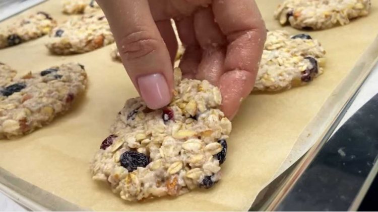 Cookies aux flocons d’avoine et aux pommes