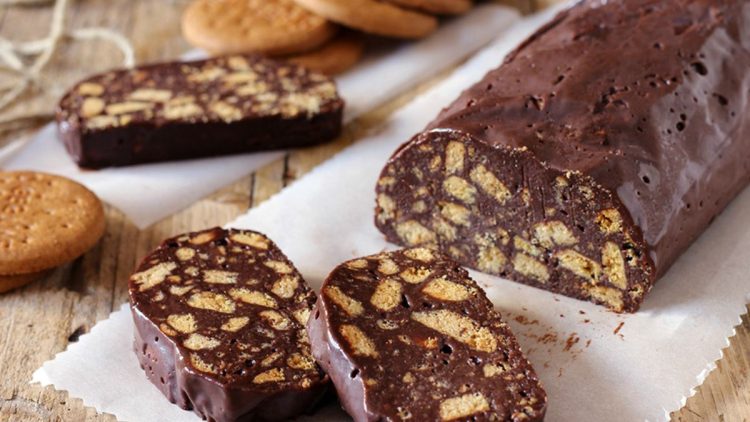saucisson au chocolat sans œuf