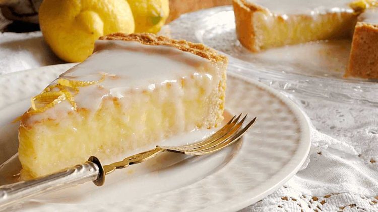 Tarte au citron et son glaçage