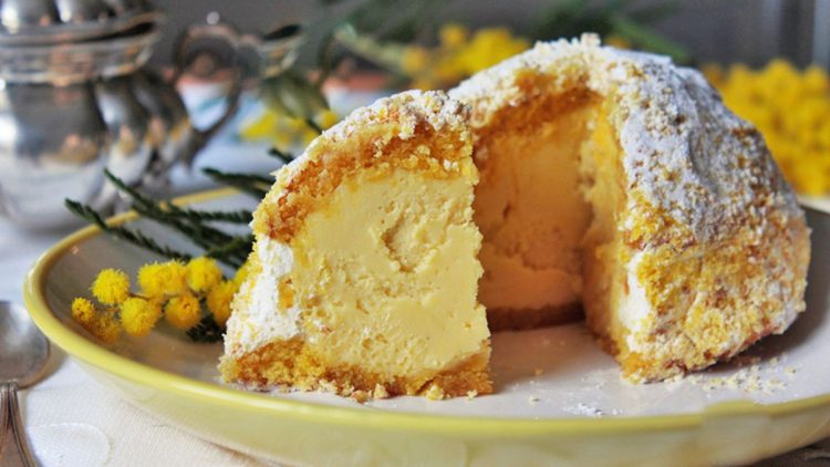charlotte façon gâteau mimosa
