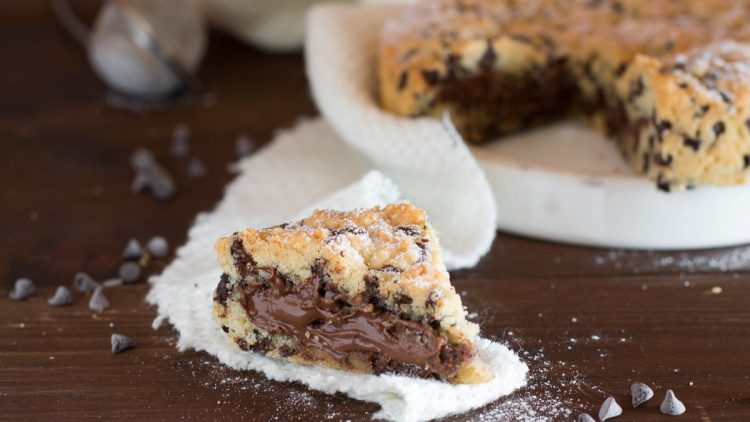 tarte cookie au Nutella