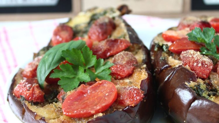 aubergines aux tomates cerises  
