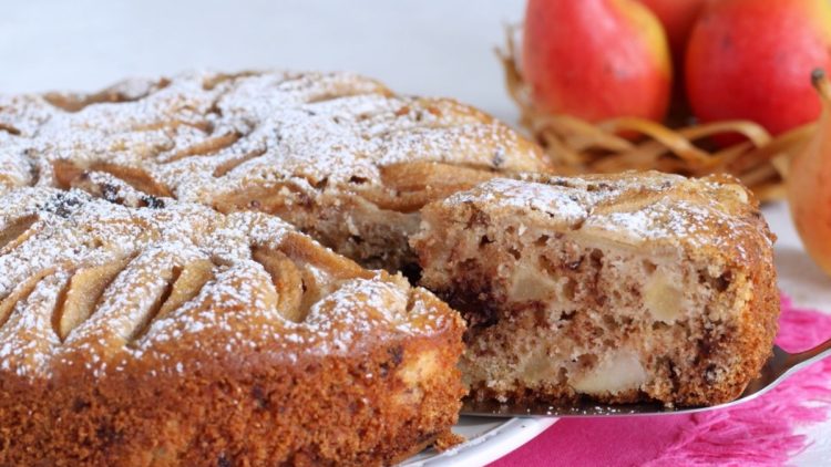 gâteau aux poires à la farine complète