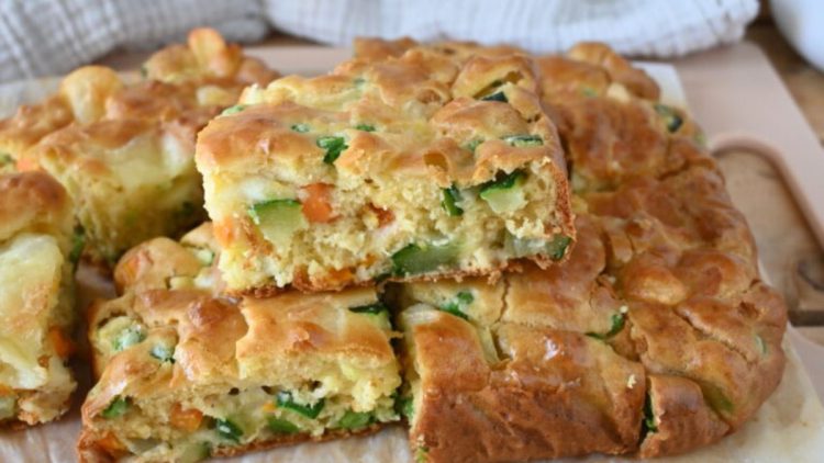 Gâteau salé aux légumes