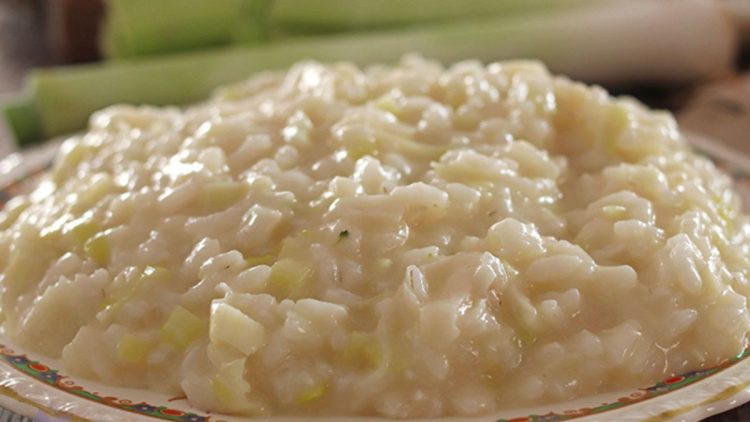 Risotto aux poireaux