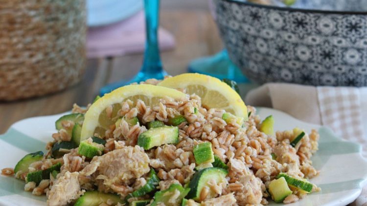 salade d’épeautre au thon et aux courgettes  