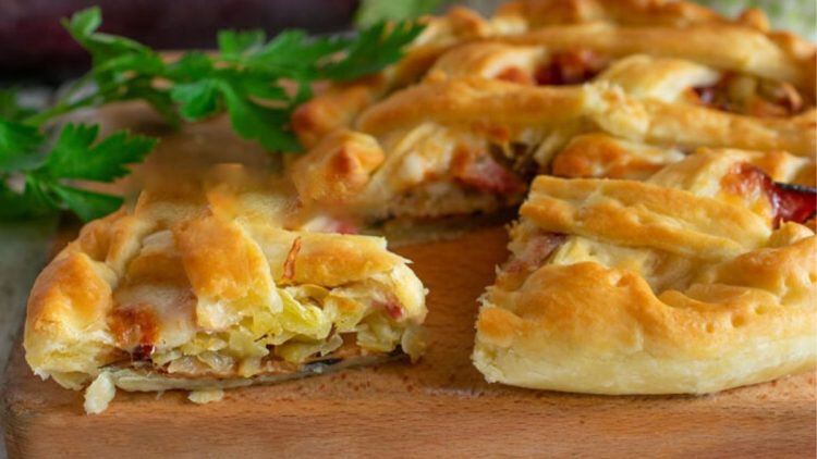 tarte aux aubergines et aux pommes de terre