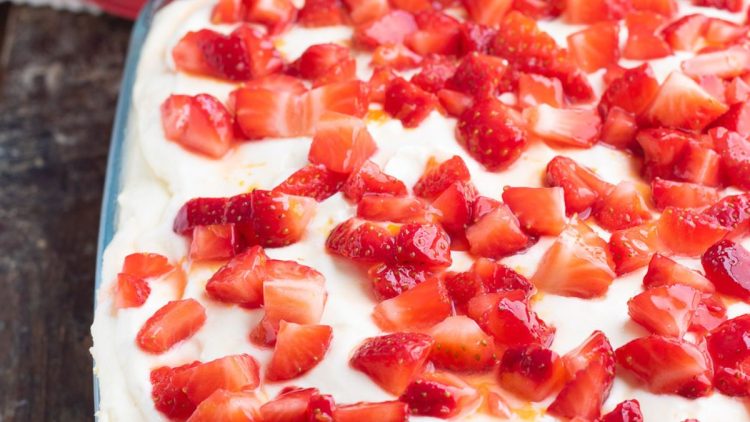 Tiramisu aux fraises facile