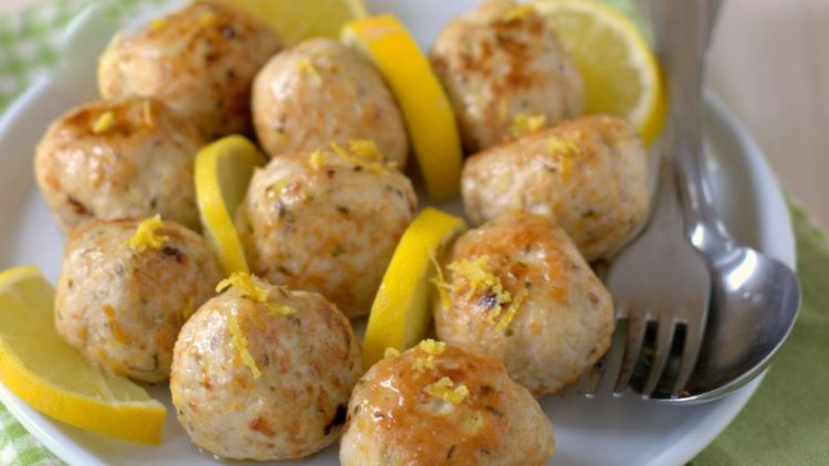 boulettes de poulet citron et parmesan