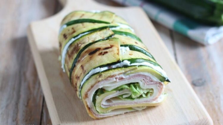 roulé aux courgettes grillées   