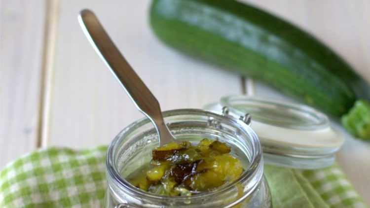 confiture de courgettes confites