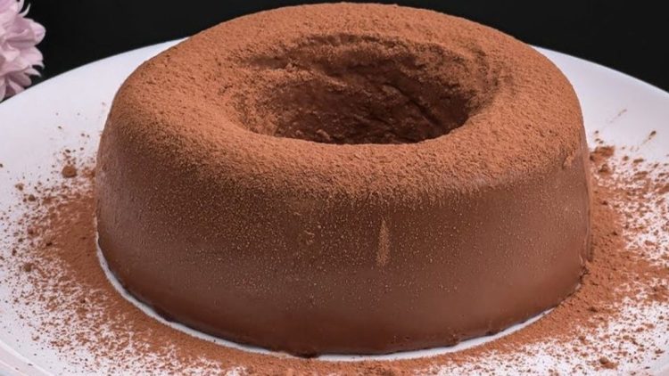 flan au chocolat en couronne