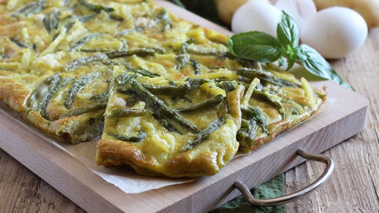 omelette aux haricots verts