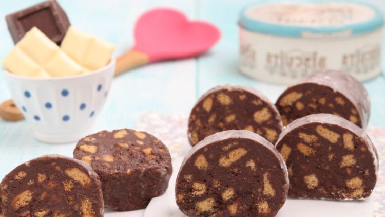 saucisson au chocolat 3 chocolats
