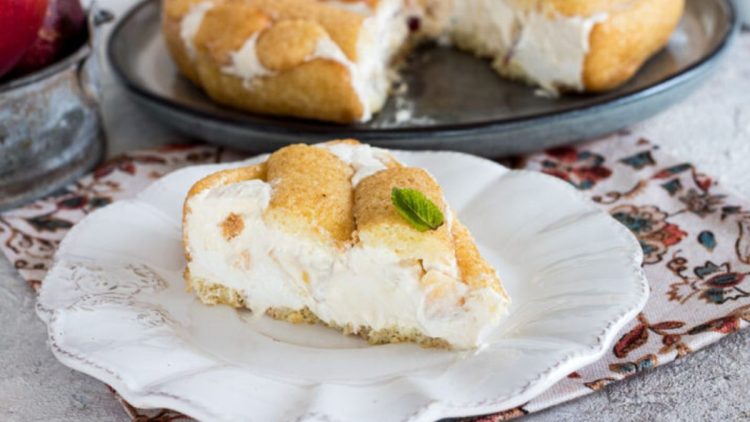 tarte aux pêches et aux pavesini sans cuisson