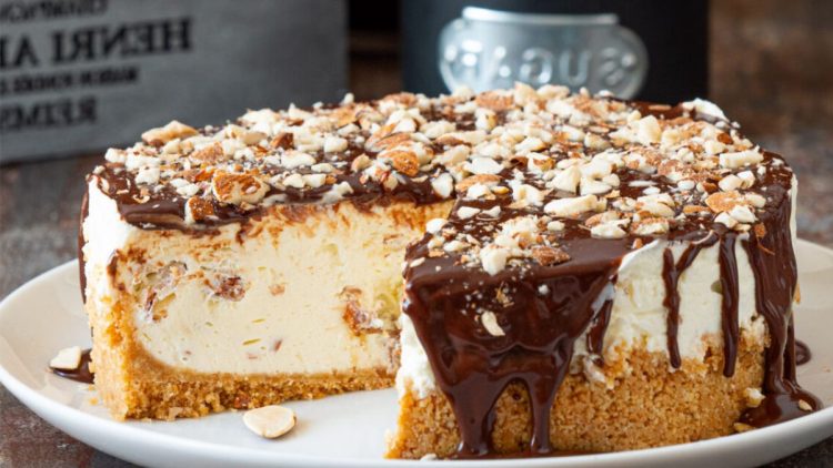 cheesecake au chocolat et aux amandes  