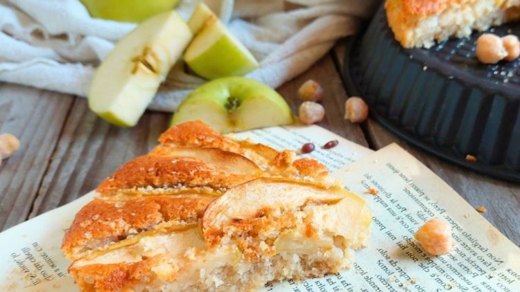 gâteau aux pommes à l’acquafaba