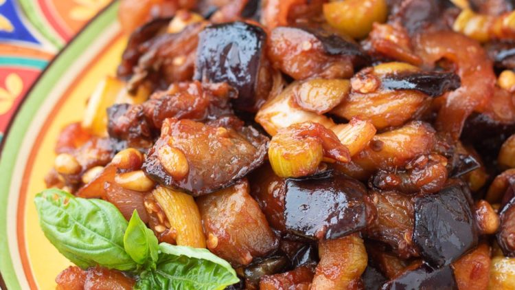caponata d’aubergines à la sicilienne