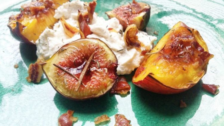 figues fraîches rôties au four