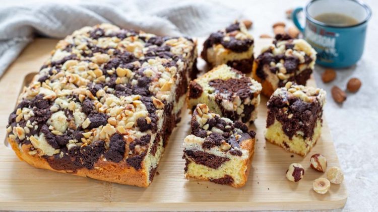 gâteau marbré avec crumble