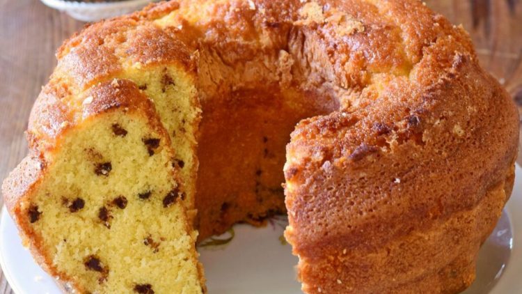 couronne aux pépites de chocolat sans beurre