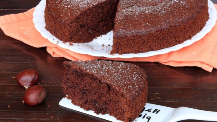 gâteau au café et aux châtaignes