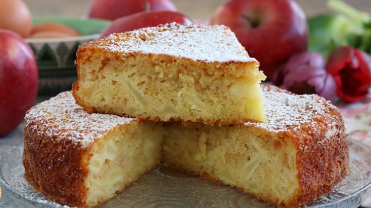 gâteau fondant aux pommes