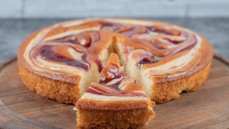 gâteau marbré à la poêle