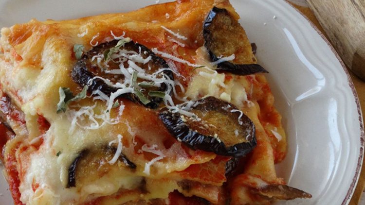 lasagnes aux aubergines et à la ricotta 