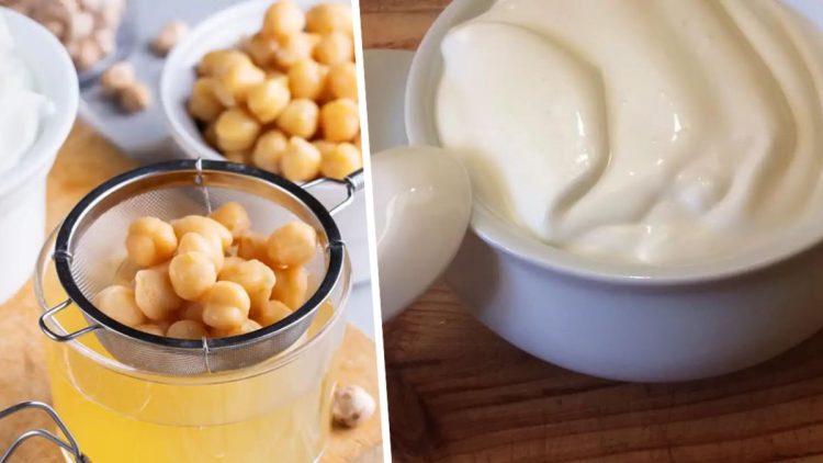 mayonnaise végan aux pois chiches sans œufs