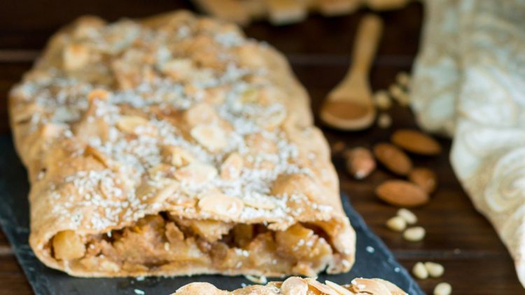 Strudel aux pommes végan