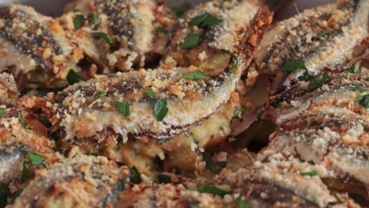 anchois farcis au four