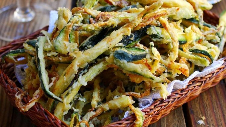 courgettes frites à la romaine