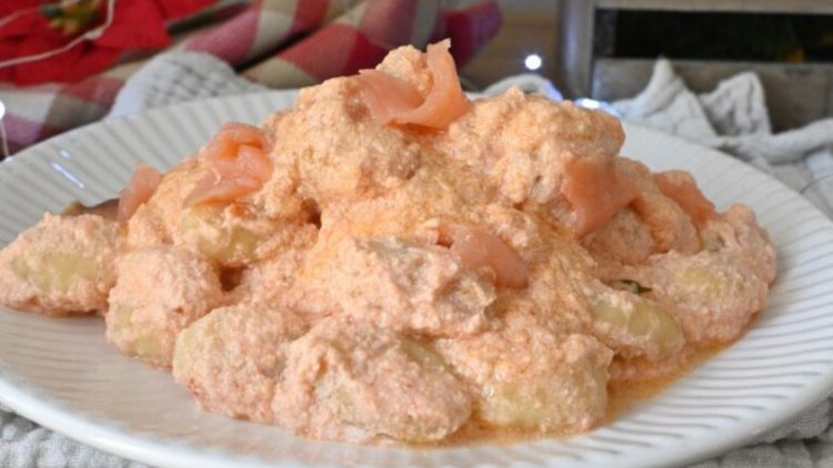 gnocchis au saumon