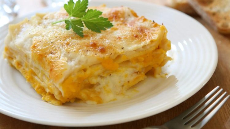 lasagnes à la citrouille, noix et gorgonzola