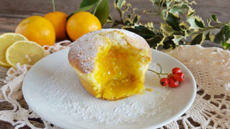 muffins chocolat blanc et confiture de citron