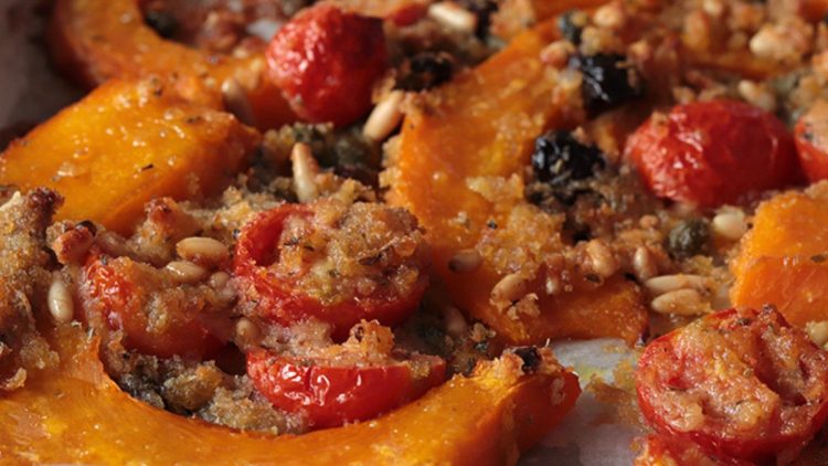 potimarron rôti à la méditerranéenne