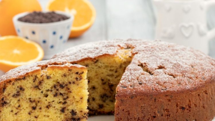 gâteau orange et pépites de chocolat