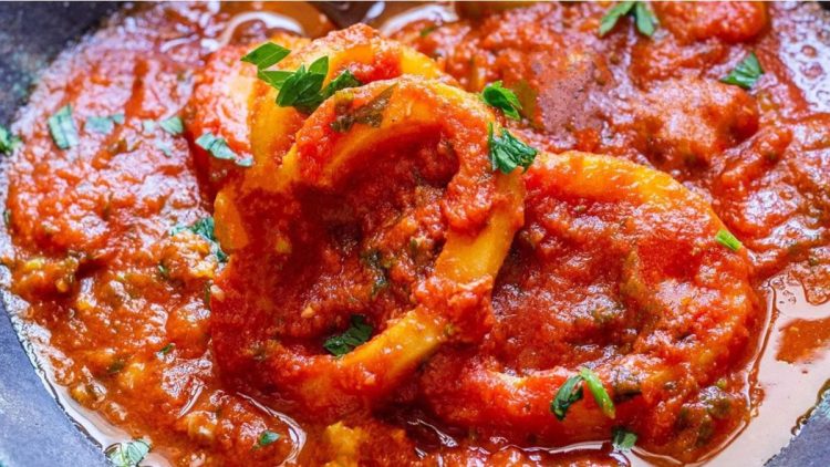 ragout de calamars aux pommes de terre