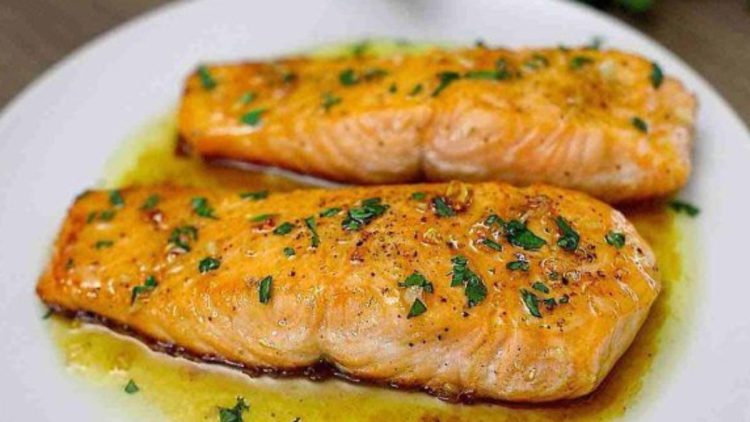 saumon au miel et à l’ail