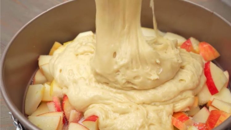 gâteau flan aux pommes