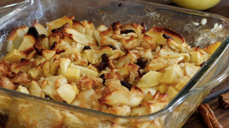 gratin de pommes à la cannelle