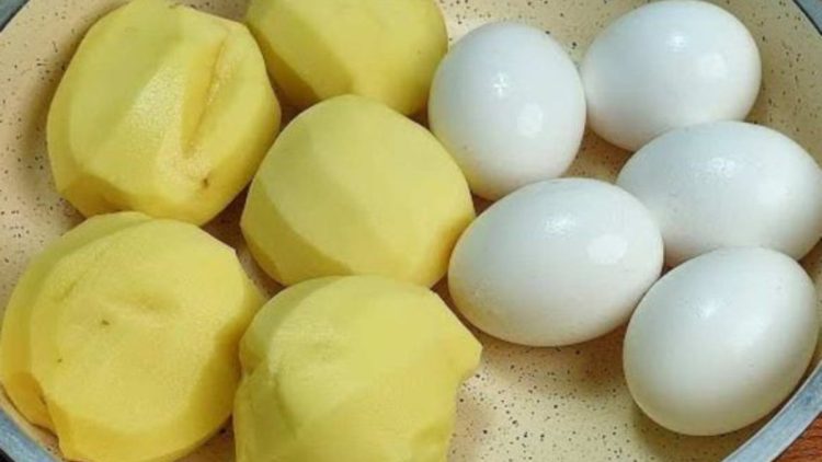 poêlée de pommes de terre aux œufs