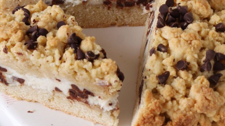 sbriciolata à la ricotta et aux pépites de chocolat