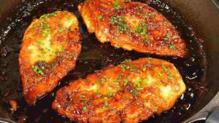 blanc de poulet au miel et sauce soja  