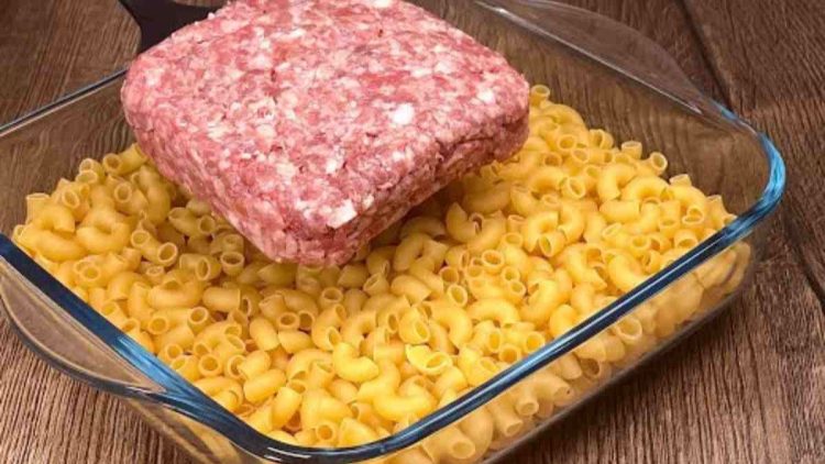 gratin de pâtes à la viande hachée