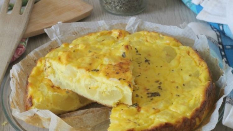 omelette aux pommes de terre cuite au four 