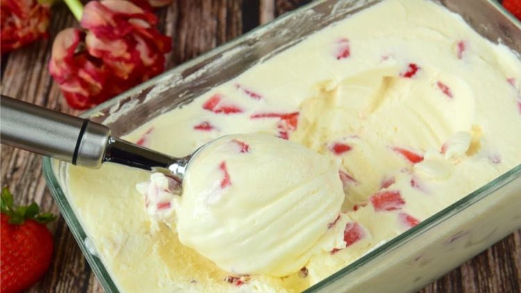 glace aux fraises