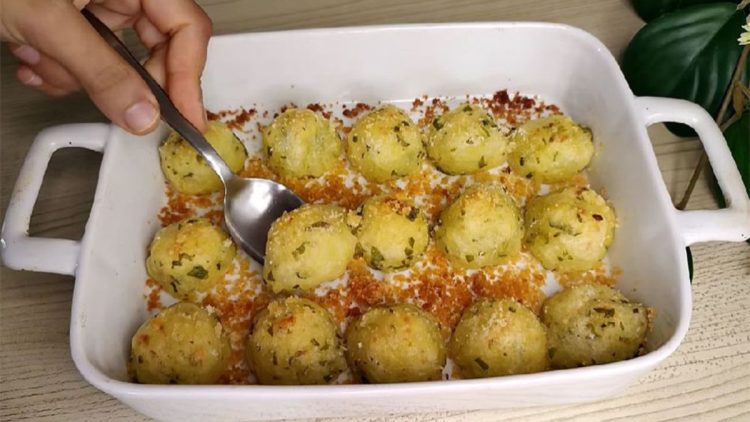 boulettes de pommes de terre au four