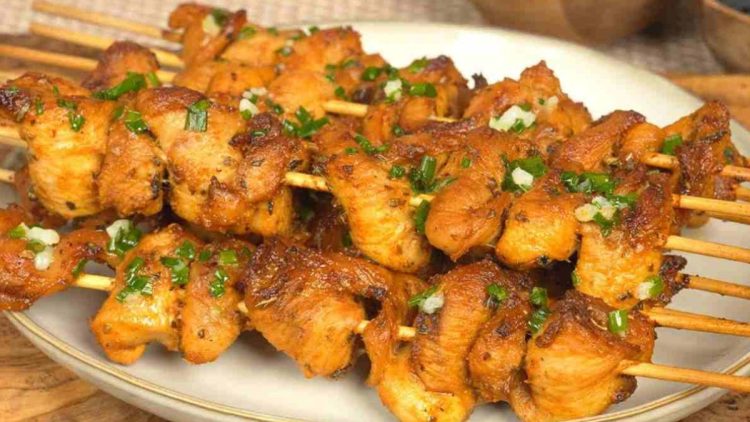 brochettes de poulet express